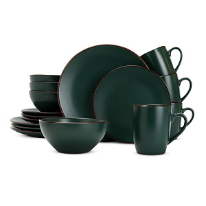 Набор столовой посуды 16 предметов (обеденная 27см-4шт/десертная 20см-4шт/салатник 15см-4шт/кружка 414мл-4шт) керамика HISU5505 000000000001224268