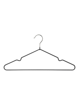 Набор вешалок 5шт 39,5х19см FORA с ПВХ покрытием металл серый 000000000001225504