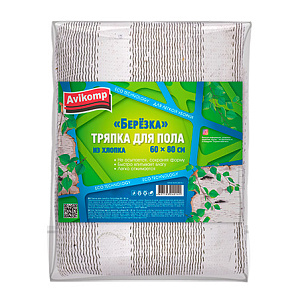 Тряпка для мытья пола 60х80см 1шт Avikomp Eco Technology полосатая хлопок 40141 000000000001204683