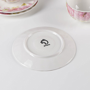 Сервиз чайный 13 предметов (чайник 700мл/чашка 250мл-6шт/блюдце-6шт) ДОЛЯНА Вдохновение фарфор 000000000001210615