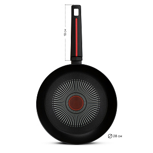 Сковорода 28см с термопотом алюминий 000000000001219973