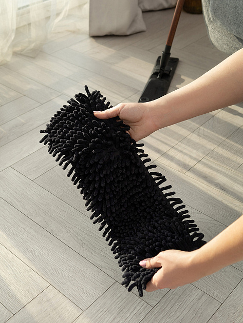 Насадка для швабры 42x13см DE'NASTIA Dark wood черный Полиэстер L000050 000000000001226886