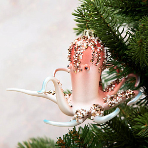 Украшение декоративное Осьминог 12см DARLENS стекло 000000000001209977