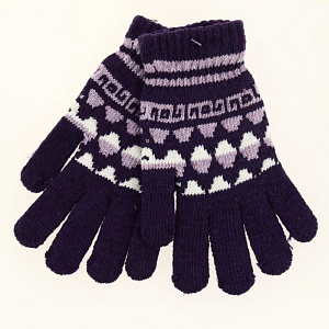 Перчатки женские ромбы р-р 7-9 100%пэ 000000000001182603