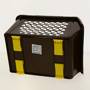 Ящик для овощей 10л ИНТЕРМ шоколадный пластик 000000000001176035