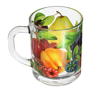 Кружка Pub Фрукты Лето Pasabahce, 250мл 000000000001125506