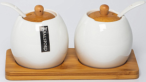 Набор банок 2шт 300мл BALSFORD МЕЧТА с ложками на стенде подарочная упаковка фарфор 000000000001206628