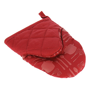 Варежка для кухни DE'NASTIA бордо 100%Хлопок K000011 000000000001144854