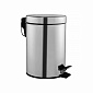 Контейнер для мусора 3л круглый с педалью нержавеющая сталь