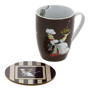 Кружка с подставкой, 300мл 000000000001152005