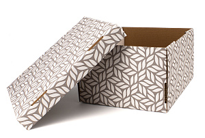 Коробка для хранения 32x26x17см РУТАУПАК ОРНАМЕНТ 000000000001211005