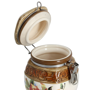 Банка для сыпучих продуктов Розы Коралл, 800мл 000000000001109203