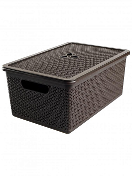 Корзина универс Nature 20л с крыш BQ4066 000000000001174956