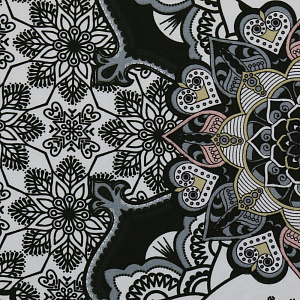 Комплект постельного белья 2-спальный LUCKY Восточные пряности 2наволочки50х70см 1пододеяльник200х215см 1простыня220х215см серый поплин 100%хлопок 000000000001206541