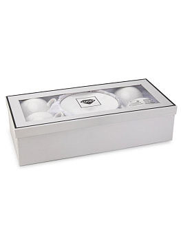 Набор чайный 8 предметов Классик с золотом подарочная упаковка фарфор 000000000001228340