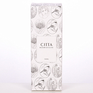 Диффузор для ароматизации помещений с палочками 100мл Citta белый/черный стекло 000000000001210772