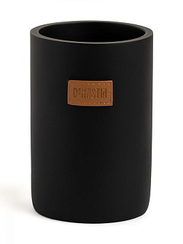 Стакан для зубных щёток DE'NASTIA Джинсовая коллекция черный полирезина 000000000001218892