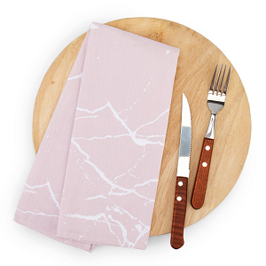 Полотенце кухонное 35х60см LUCKY Мрамор пыльная роза хлопок 100% 000000000001218606