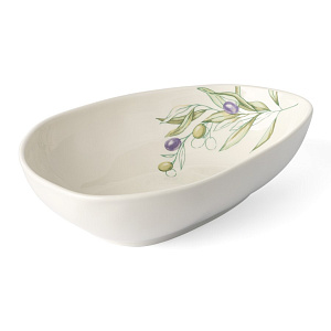 Салатник 22,5x16x6см/800мл DE'NASTIA Оливки фарфор 000000000001217741