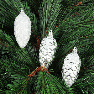 Набор декоративных украшений Шишка Посуда Центр, 9 см, 3 шт. 000000000001161752