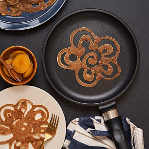 Сковорода блинная 24см НЕВА МЕТАЛЛ ПОСУДА Литая gray алюминий 000000000001225535