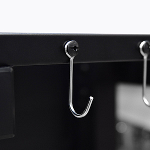 Мангал-гриль 113х64х106см черный сталь 0,8мм 000000000001213154