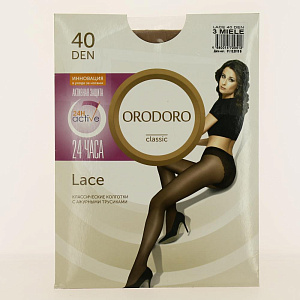 Колготки ORODORO (Lace) 40 Den, цвет легкий загар, размер 3 000000000001141178