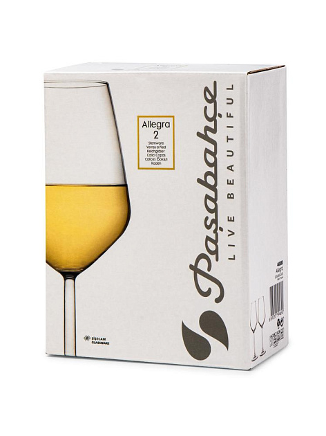 ALLEGRA Набор бокалов для белого вина 2шт 350мл PASABAHCE стекло 000000000001226630