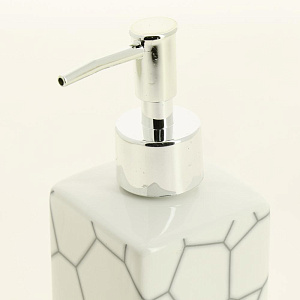 Набор для ванной 3 предмета ДОЛЯНА Жираф мыльница дозатор для мыла стакан керамика пластик 000000000001209719