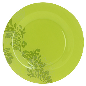 Плоская тарелка Piume Green Luminarc, 25 см 000000000001141351