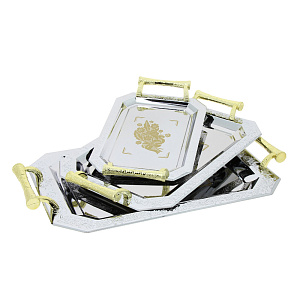 Набор подносов Wellberg, сталь, 3 предмета 000000000001163983