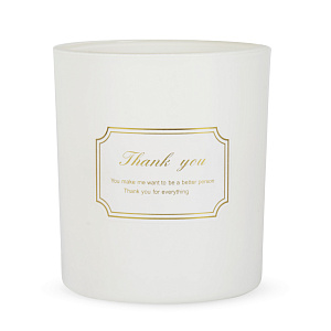 Свеча в стакане 8х7см Day&Night белая 000000000001220772