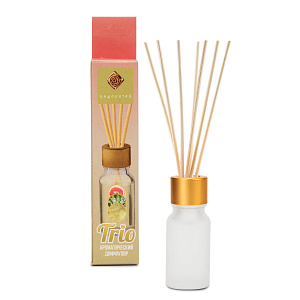 Аромадиффузор 10мл Trio10 Розовый грейпфрут/Ландыш/Мускус предназначен для ароматизации помещений 000000000001218651