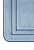 Коврик для туалета 50x50см DE'NASTIA Soft Collection memory синий полиэстер 000000000001215842