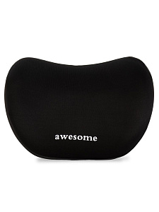 Подушка 16х19см для шеи с эффектом памяти черная полиэстер 000000000001228538