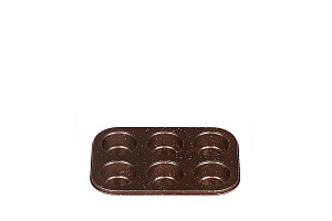 Формы для кексов 6 ячеек 26,5х18,5х3см MOULIN VILLA Вrownstone 000000000001179253