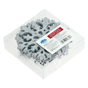 Набор декоративных украшений СнежинкаПосуда Центр, 8 см, 6 шт. 000000000001161807