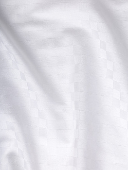 Наволочки 2шт 50х70см DE'NASTIA белые сатин-клетка хлопок100% 000000000001208201