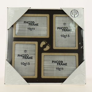 Фоторамка  на 4 фото 33х33 - это стиль и изысканность Вашего дома.  Разное сочетание цветов придают фоторамке универсальность. Матер 000000000001195645