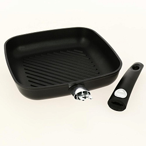 Сковорода Гриль 26см VARI Natura квадратная антипригарное покрытие алюминий 000000000001203526