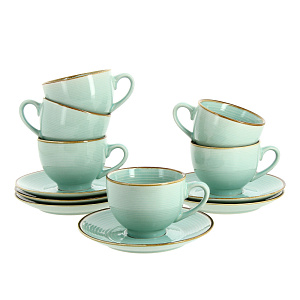 Чайный набор Лазурный берег Коралл, 12 предметов 000000000001166785