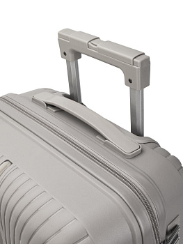Чемодан на колесах L (48х30х75см) молния серый PP 000000000001226539