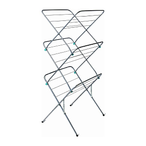 Сушилка для белья 15м 53х49,5х130см НИКА серебрянная сталь с антикоррозийным покрытием 000000000001187552
