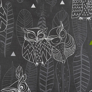 Комплект постельного белья Евро ЭТЕЛЬ Ушастые совы вид1 пододеяльник 200х217см простынь 220х240см наволочки 70х70см-2шт бязь хлопок 000000000001185842