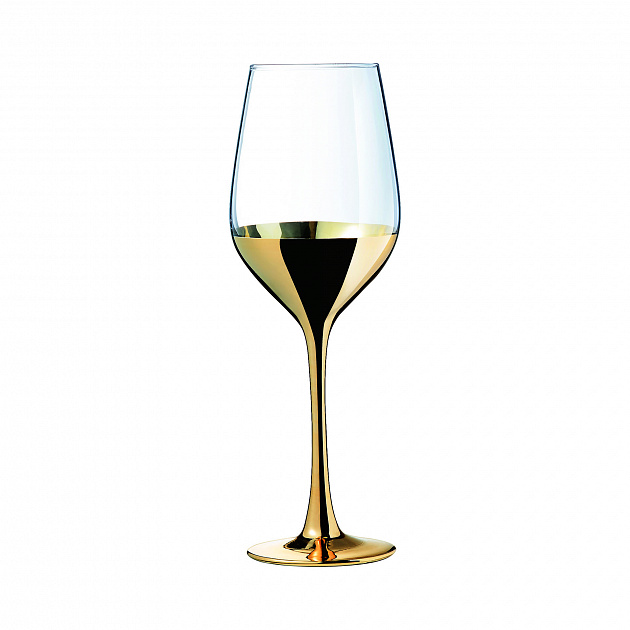 ЭЛЕКТРИЧЕСКОЕ ЗОЛОТО Набор бокалов для вина 4шт 350мл LUMINARC стекло 000000000001214788