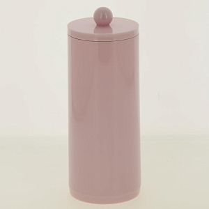 Баночка косметическая для ватных дисков LOTUS с крышкой, розовый, пластикSWP-0930RS 000000000001192307