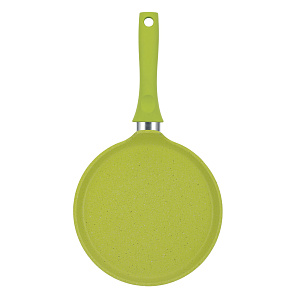 Сковорода блинная 22см KUKMARA Trendy style с ручкой антипригарное покрытие Lime алюминий 000000000001209038
