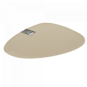 Салфетка сервировочная 45х36см DE'NASTIA двусторонняя бежевая/молочная искусственная кожа камень 100%пвх 000000000001207459