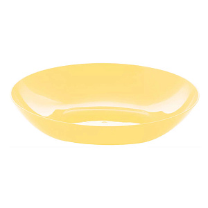 Тарелка 21,5х4,2см 1л ИНТЕРМ большая бежевый пластик 000000000001222071