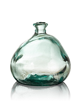 Ваза декоративная 1,9л 19x19x19см DE'NASTIA Египет шар ручная работа прозрачный стекло 000000000001220885